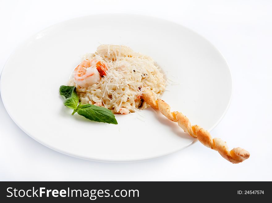 Rice With Tiger Shrimp