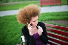 Girl Talking On The Phone Stock Photography Girl Talking On The Phone Stock Photography