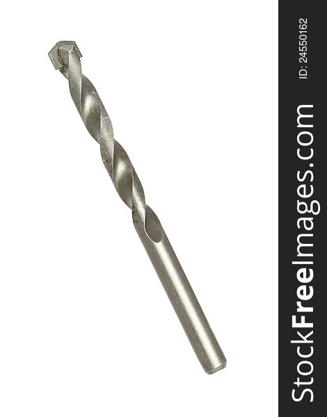 Concrete drill bit isolated on white background