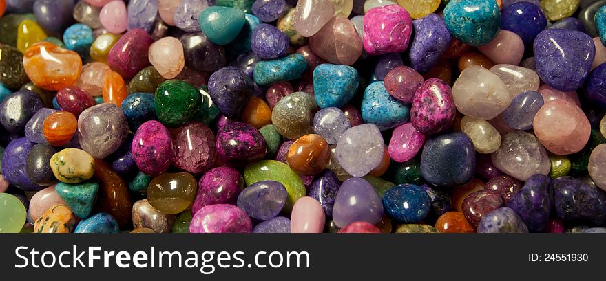Different rock types polished to bright finish. Different rock types polished to bright finish