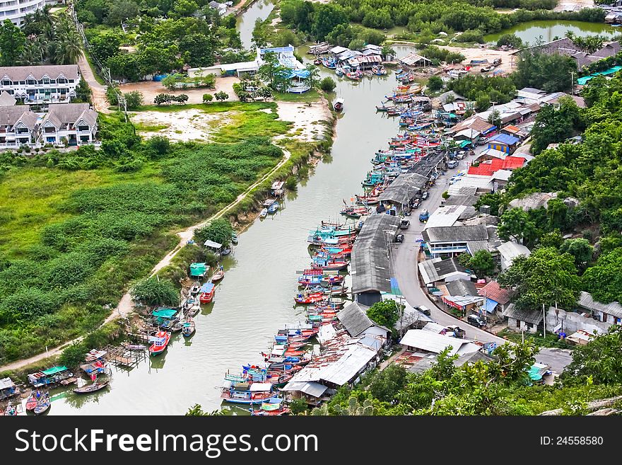 Fishing Village In Thailand