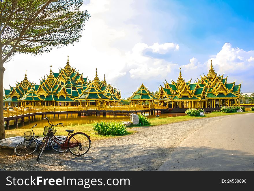 Pavilion of the Enlightened at ancient city in Thailand