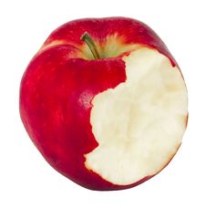 The Bitten Apple Royalty Free Stock Photo The Bitten Apple Royalty Free Stock Photo