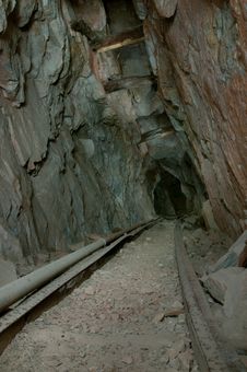 Wooden Tracks In Old Mine Royalty Free Stock Image Wooden Tracks In Old Mine Royalty Free Stock Image