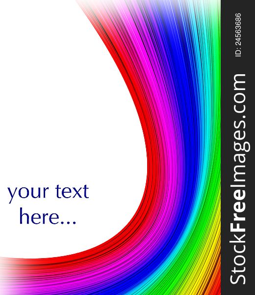 A background of abstract , colorful lines with copy space. A background of abstract , colorful lines with copy space