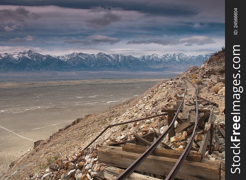 Abandoned Mine Tracks With A View