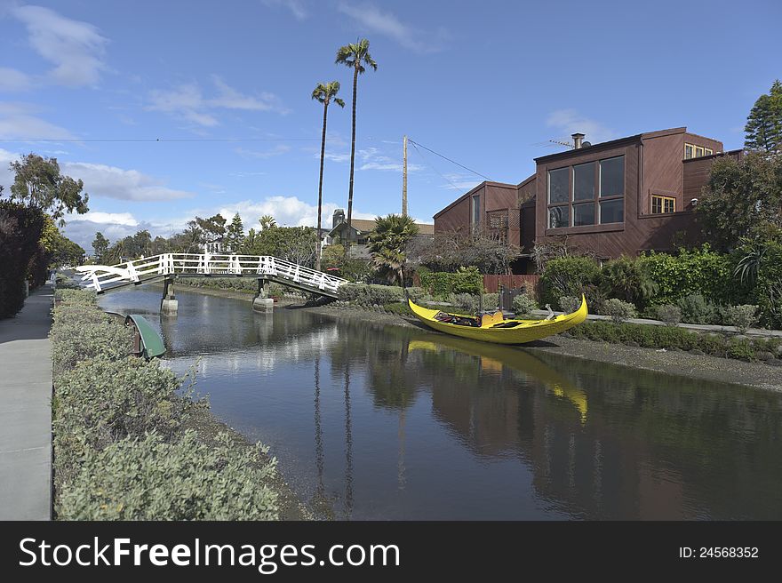 Venice canals in california