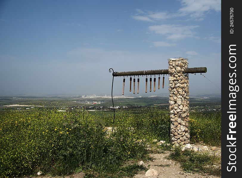 Tel Gezer excavations national park in Israel nature. Tel Gezer excavations national park in Israel nature