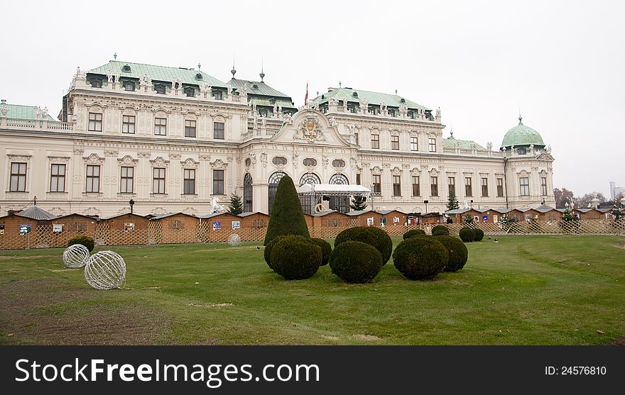 Belvedere palace in Vienna autumn europe travel