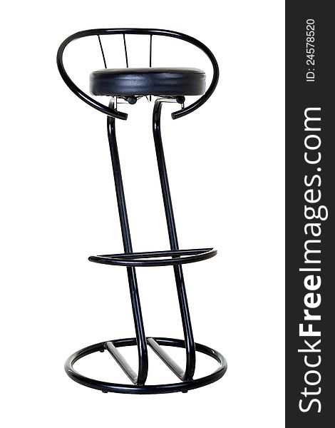 Bar stool on an isolated white background