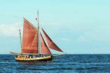 Ships /worldwide Parade Warnemunde Germany Stock Image