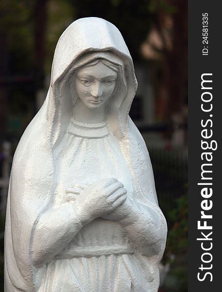 Statue of Virgin Mary as a symbol of love and kindness