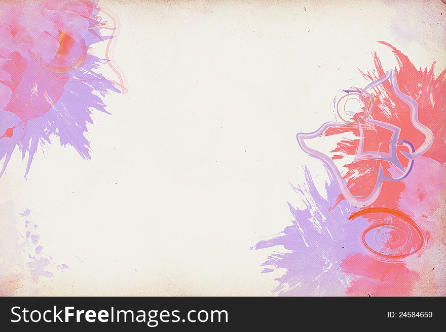 Abstract grunge watercolor painting background. Abstract grunge watercolor painting background