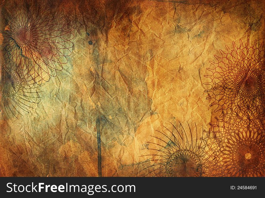 Brown paper as a grunge background design. Brown paper as a grunge background design