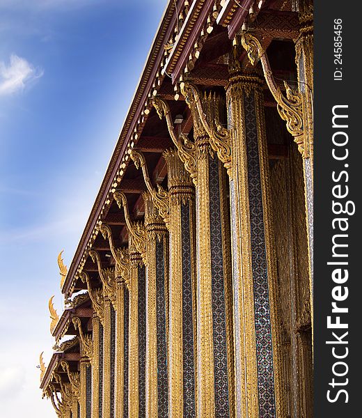 Detail Of Emerald  Buddha Temple.