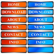 Web Buttons Royalty Free Stock Photo