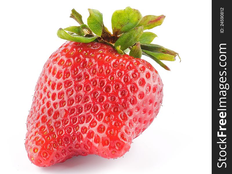 Fresh Ripe Perfect Strawberriy isolated on white background. Fresh Ripe Perfect Strawberriy isolated on white background