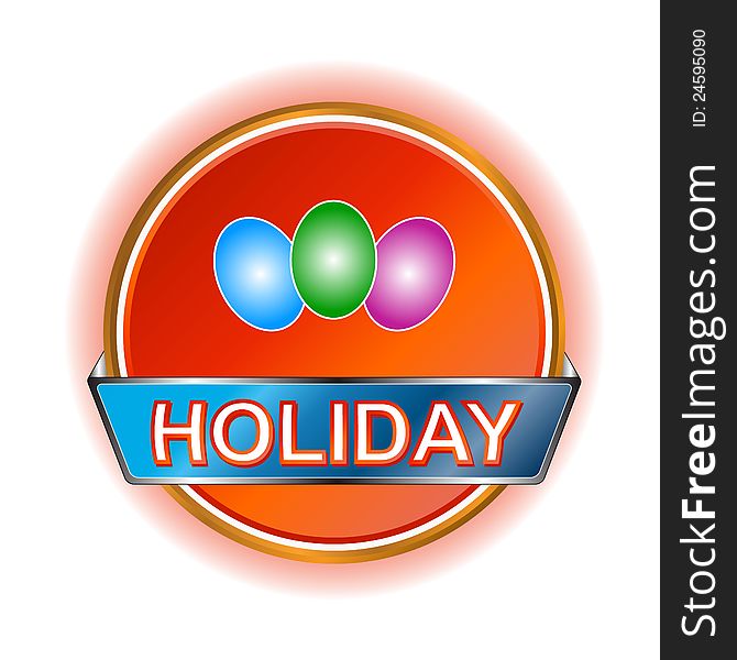 Holiday web icon on a white background. Holiday web icon on a white background