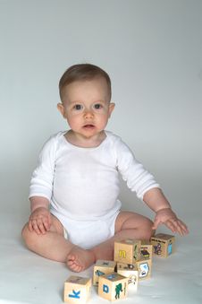 Baby Blocks Royalty Free Stock Photography