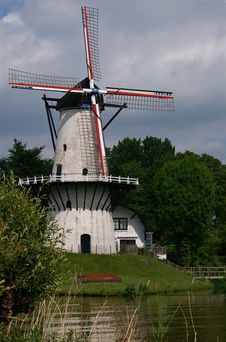 Windmill In Holland Royalty Free Stock Images