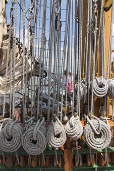 Ropes And Rigging Royalty Free Stock Image