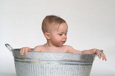 Tub Baby Stock Images