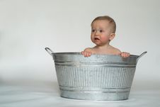 Tub Baby Royalty Free Stock Images