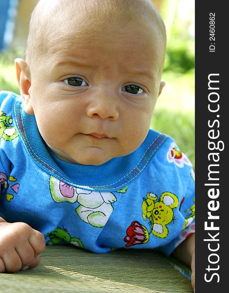 Close up portrait of baby boy. Close up portrait of baby boy