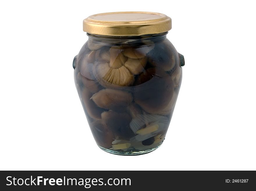 Isolated japanese tree fungus in a conserve