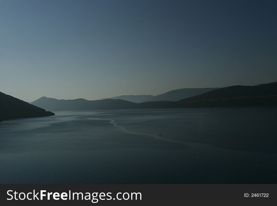 Photo made in spring on the Adriatic sea in Chorvatia