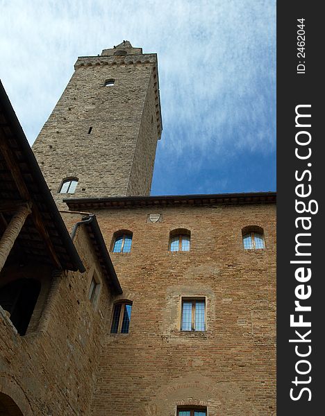 Towers in San Gimignano, Italy. Towers in San Gimignano, Italy.