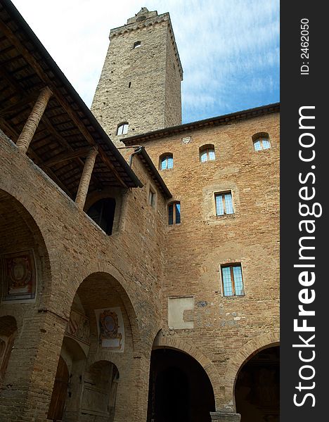 Towers in San Gimignano, Italy. Towers in San Gimignano, Italy.
