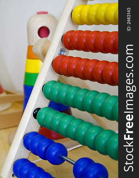 An abacus at a school