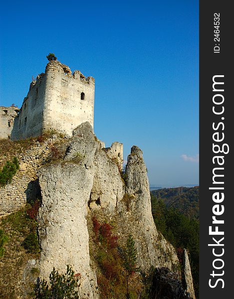 Nice castle in the Slovak republic - Lietava. Nice castle in the Slovak republic - Lietava