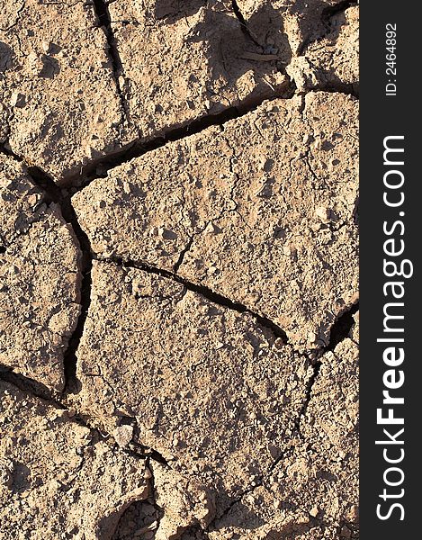 Dry dirty soil texture - background concept