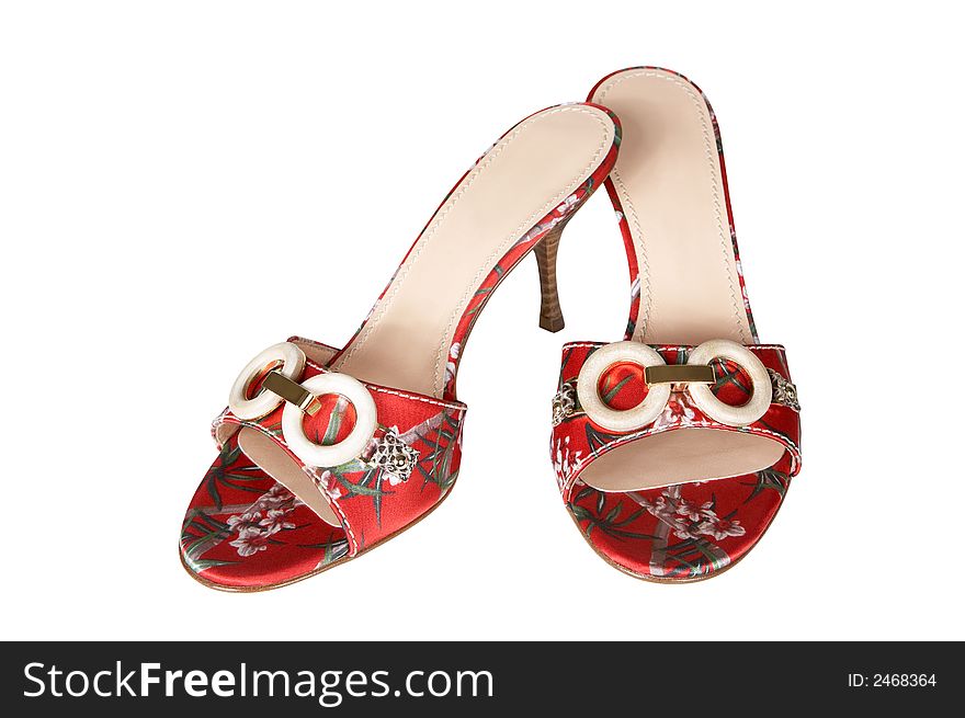 Red Shoes With An Ornament