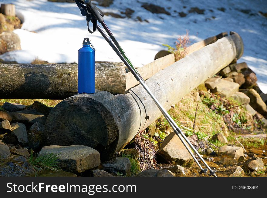 Stop for refreshment near the spring