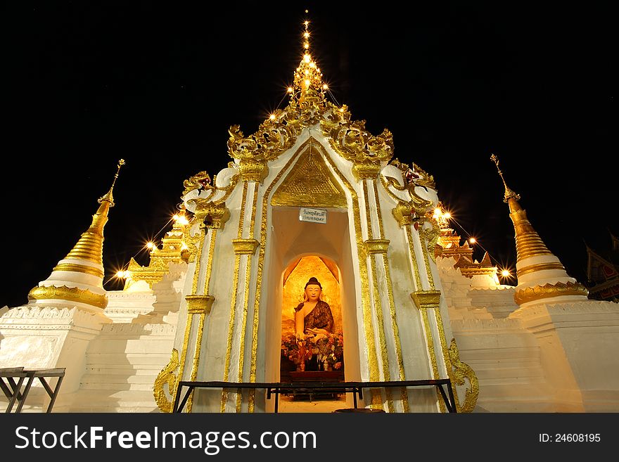 Image of Buddha in Thai temple. Image of Buddha in Thai temple