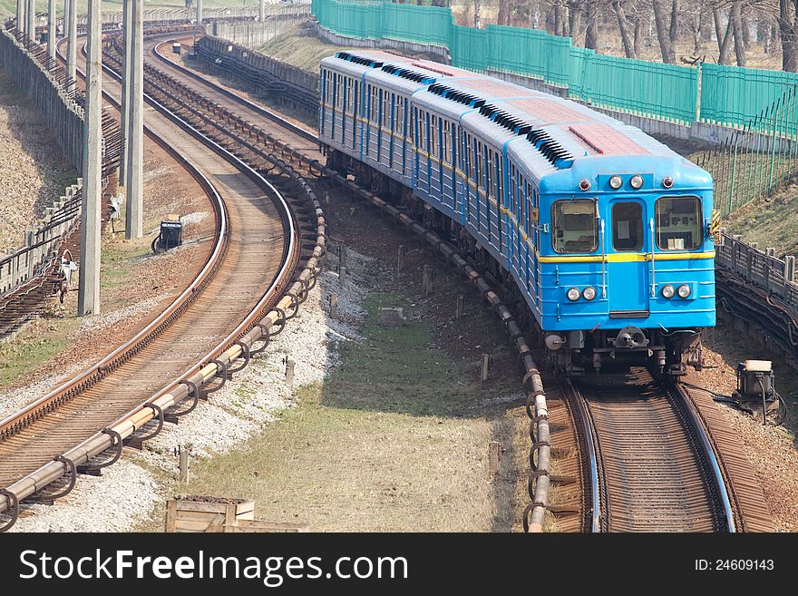 Metro in Kiev, Ukraine .