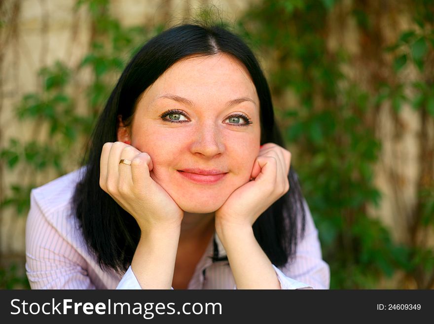 Brunette Girl Portrait