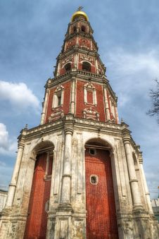 Bell Tower In Novodevichy Convent Royalty Free Stock Photo