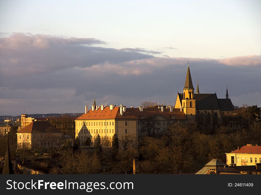 Saint apollinare church in prague, czech republic