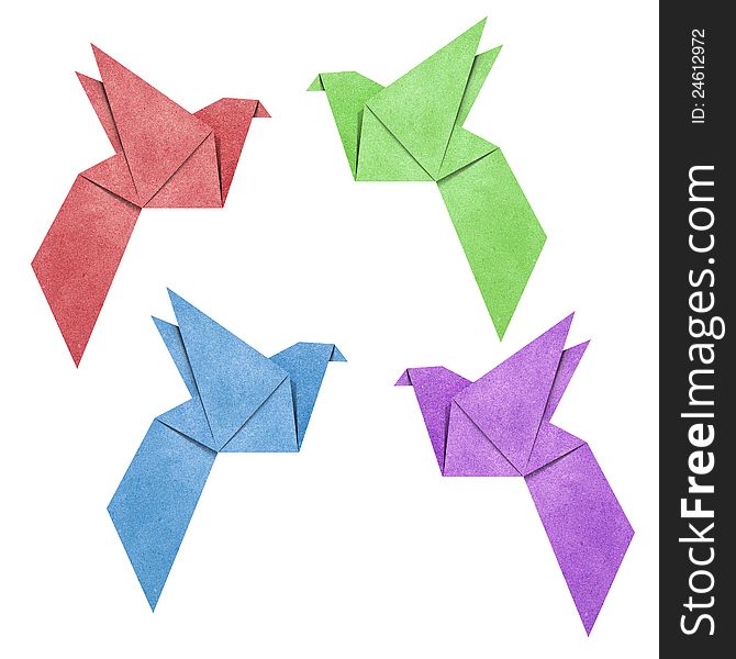 Origami Bird made from Recycle Paper