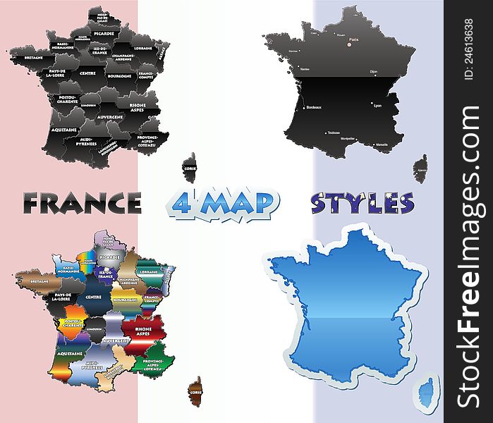 France Map Set