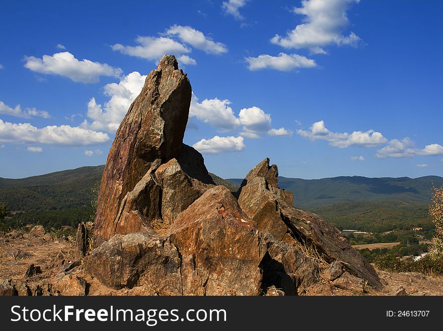 Sacred rock in Starosel, Bulgaria
