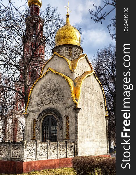 Chapel in Novodevichy convent in Moscow