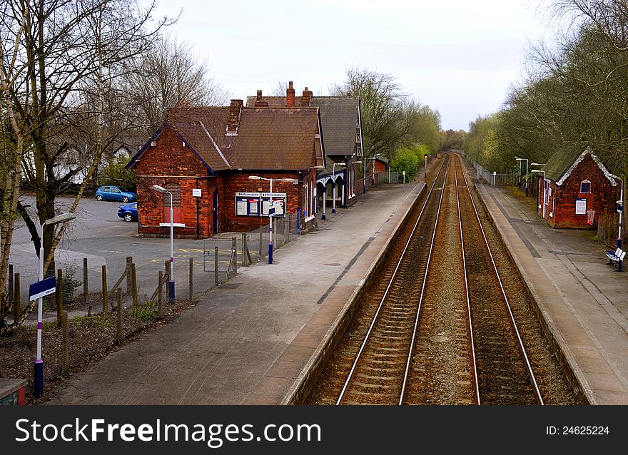 Padgate - English Train Station - Rails - Day Light