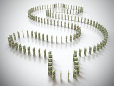 Dollar Domino Stock Photos Dollar Domino Stock Photos
