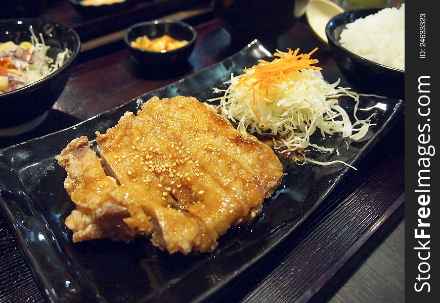 Chicken Teriyaki with rice