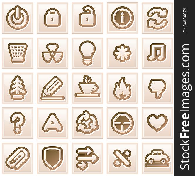 Retro Stylized Interface Icons. Collection #3. Retro Stylized Interface Icons. Collection #3